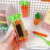 5pcs/ set Cute carrot sealing clip Magnetic absorption nano box Small snack bag tea sealing clip artifact