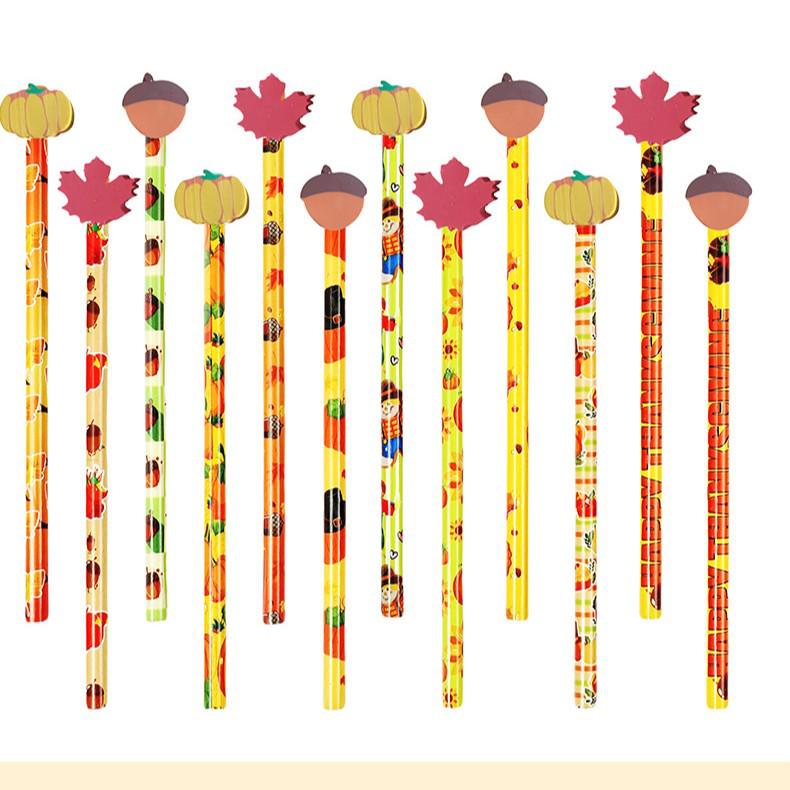 Festival Party HB Wooden Pencils for Thanksgiving Gifts