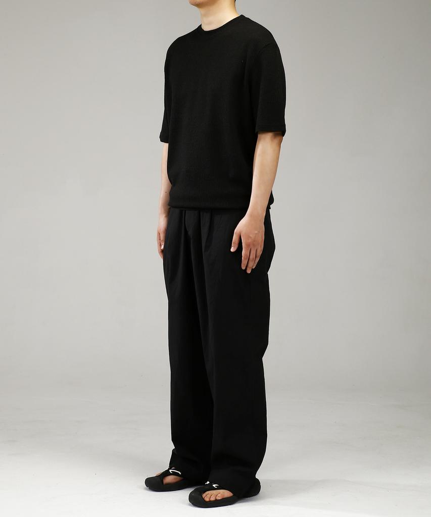 YOUNEEDGARMENTS Lounge Knit Tee (Black)