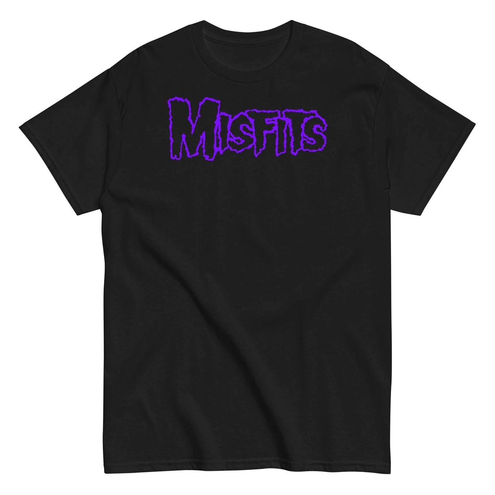 Misfits - Purple Drip Logo T Shirt XL