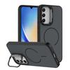KEYSION Matte Skin Feel Lens Stand Phone Case for Samsung A54 5G A34 A14 4G 5G Magnetic Shockproof Back Cover for Galaxy A04S