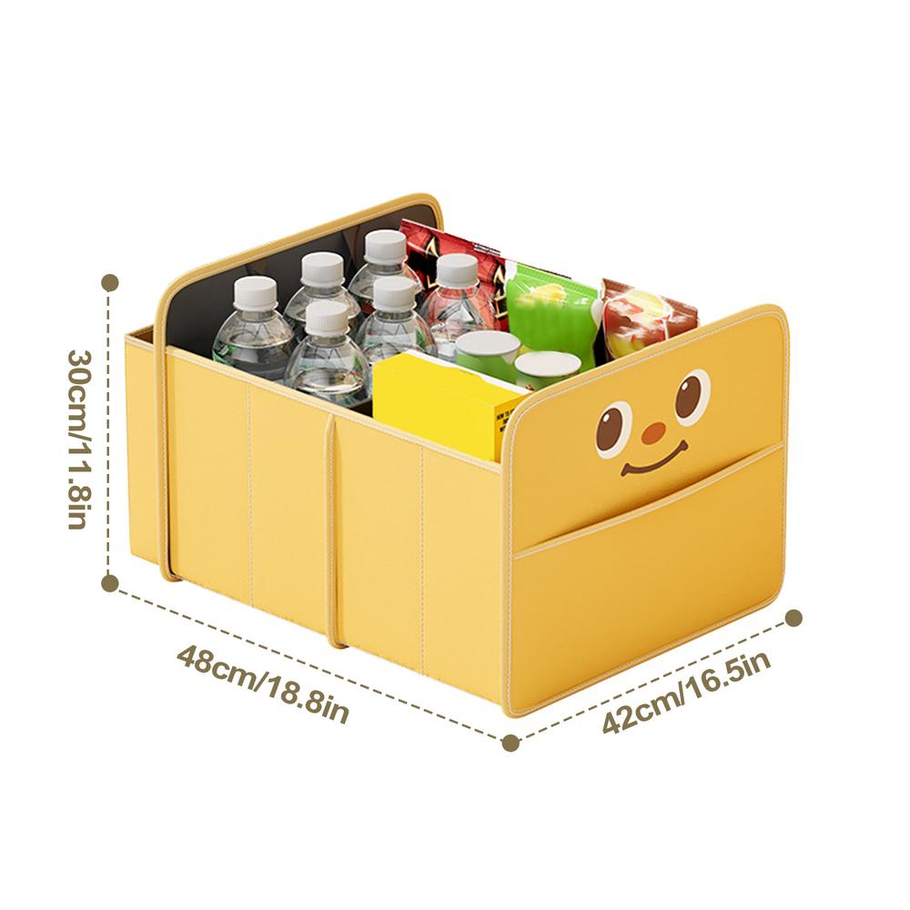 Trunk Organizer For Car Cartoon Folding Grocery Organizer For Car Auto Backseat Holder For Truck Women Men Van Grocery Travel