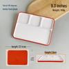 Two-Tone Melamine Divided Serving Tray