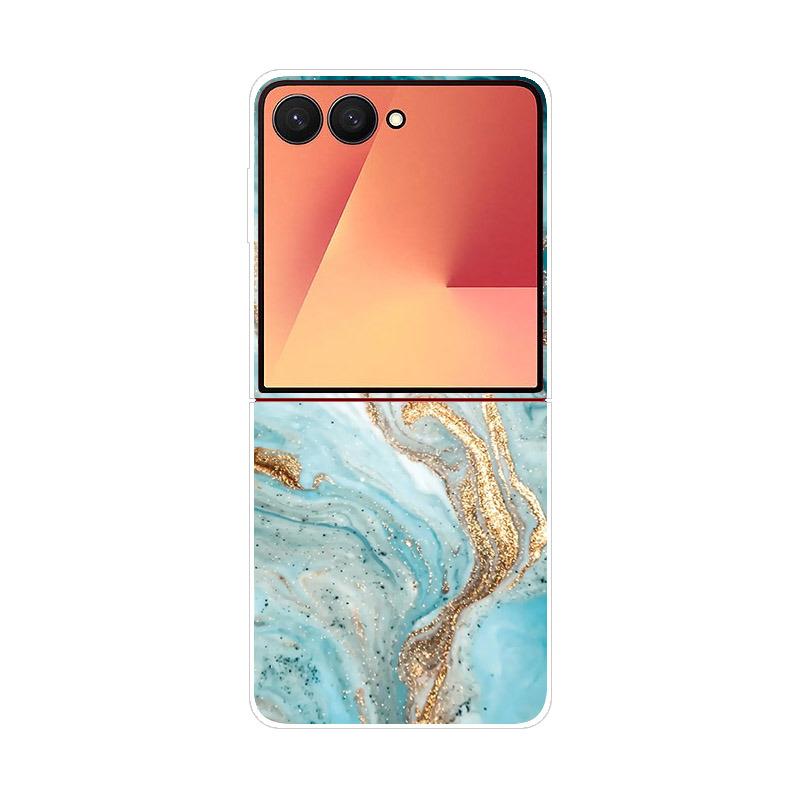 Luxury Transparent Phone Case For Samsung Galaxy Z Flip 7 Cases Hard PC Folding Cover For Galaxy Z Flip7 Shockproof Capa Fundas