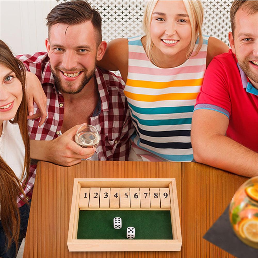 Deluxe Dice Board Box Game Set 10 Numbers 2 Player Board Game Home Party Club Drinking Games Interesting Interactive Games