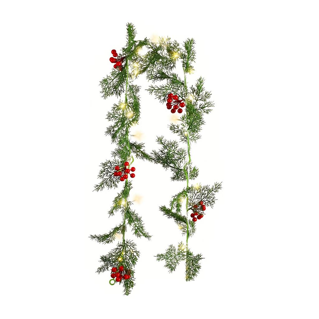 Faux Dragon Pine Leaf Rattan Imitation Greenery for Home Wardrobe Doors