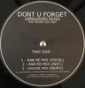 12inch Record GLENN LEWIS  Dont You Forget It Unreleased Mix GLEN01 NOT ON LABEL 2002 France Dance  Electronica Used