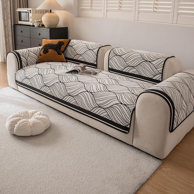 New Sofa Cushion Fixed Non-Slip Four-Season Universal One-Piece Seat Cushion Sofa Cover Light Luxury High Sense
