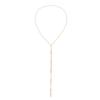 Sexy Kpop Long Tassel Pendant Chest Chain Necklace Women Collares Statement Crystal Sequin Pearl Choker Aesthetic Goth Jewelry