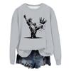 Women's Fashion Casual Long Sleeve Loose Printed Sweatshirt