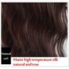 Body Wavy/Curly Hair Topper With Air Bangs For Women,Synthetic Hairpiece Clip in Hair Extension Add Volume Wig for Covering White Hair Hair Loss