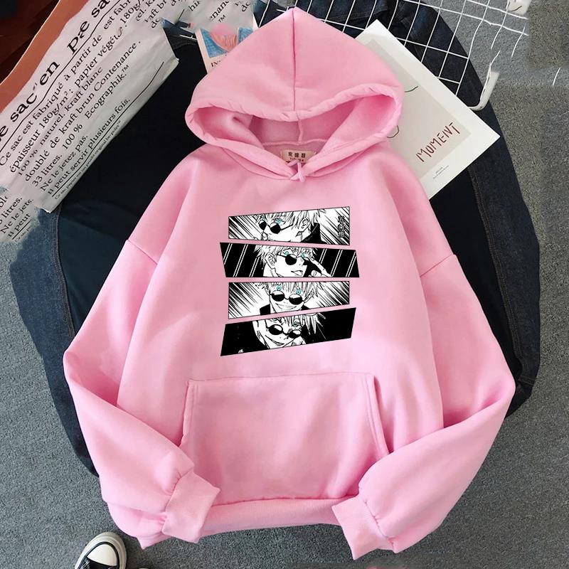New Jujutsu Kaisen Manga Printed Graphic Hoodies Vintage Oversized Hooded Hip Hop Long Sleeves Cotton Hoodie Men Women Clothes