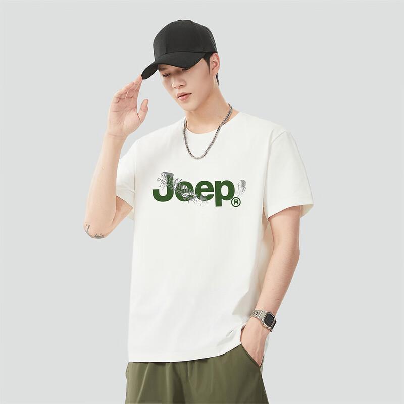 JEEP Men's Summer Round Neck Short Sleeve T-Shirt