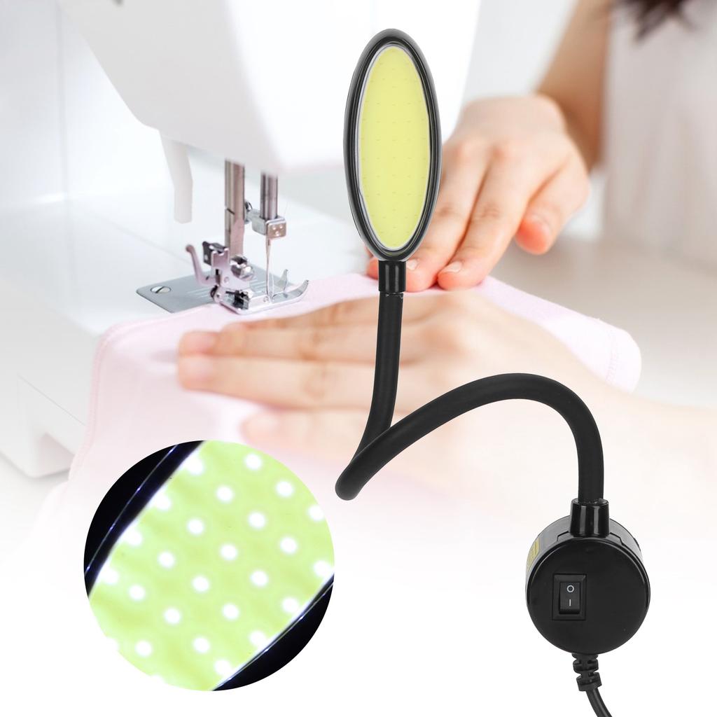 COB 8W Sewing Machine Light 48LED Gooseneck Lamp with Magnetic Base  AC/DC85