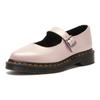 Dr. Martens Elphie MJ Couro Vaca Dividido Confortáveis Versáteis Sapatos Mary Jane Sapatos Femininos Rosa Dourado 41092650