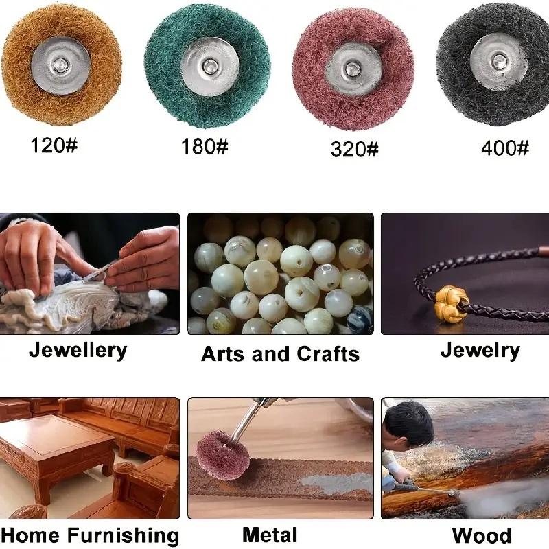 5-20pcs Mini Drill Abrasive Brush Nylon Buffing Polishing Wheel Dremel Rotary Hand Tool Accessories Set Rust Remover