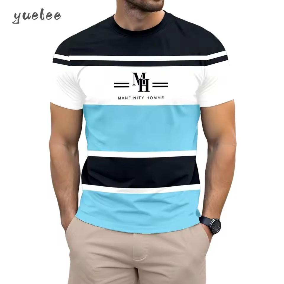 Men's T-Shirt 3D Print Summer Fashion Short Sleeve Tee Loose Versatile Men's Tops Casual Breathable T-Shirt
