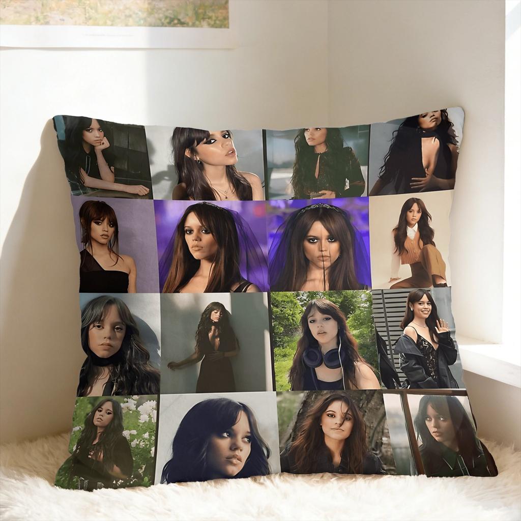 Pillow Cover J-Jenna O-Ortega  Funny Pillow Case For Sofa Couch Bed Living Room Pillowcases