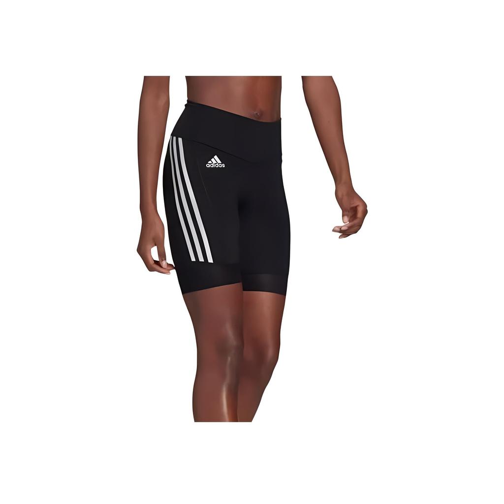 adidas Logo Striped Slim Fit Sports Shorts Women Shorts Black GM6731