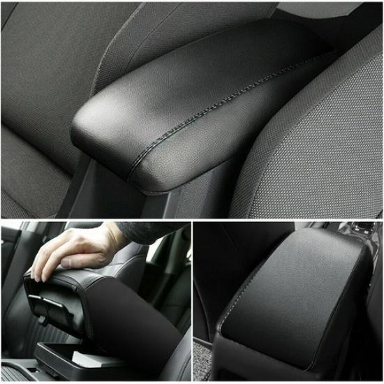 Black Fit For Toyota Corolla - Car Leather Armrest Cover Protect Console