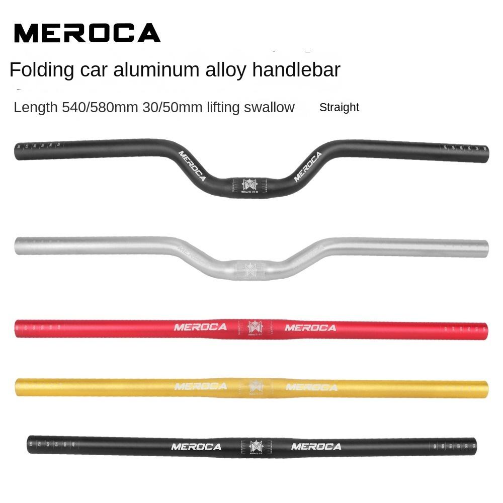 MEROCA Fahrradlenker 25,4X540/580mm Gerade/Schwalbe Fahrrad Riser-Lenker Aluminiumlegierung Fahrradzubehör
