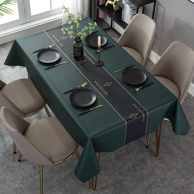 Moderne Donkere Serie Bedrukking Waterdichte Tafel Tafelkleed Bruiloftsdecoratie Rechthoekige Salontafels Hoes Picknickkleed