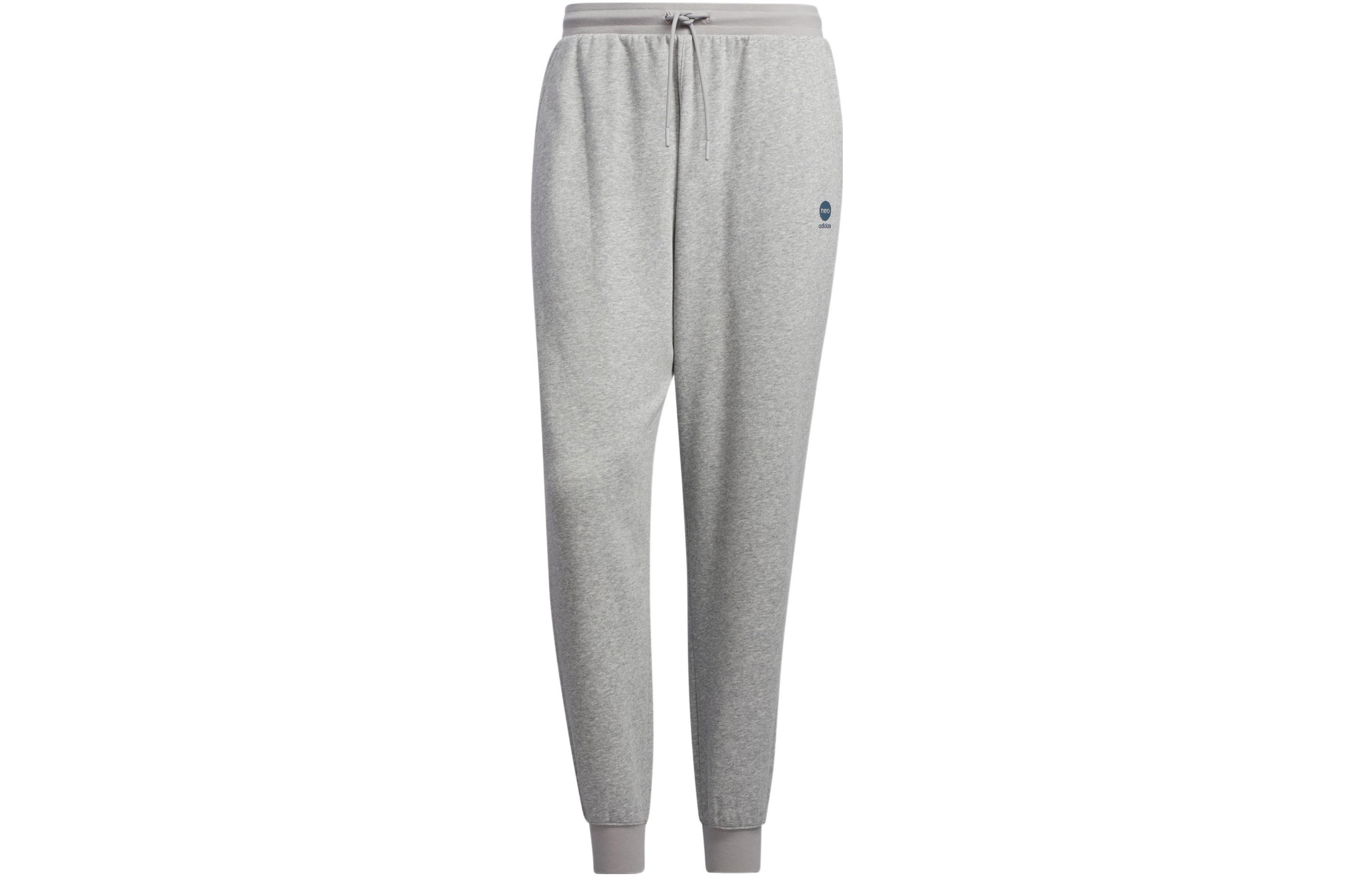 Adidas Neo Knitted Sweatpants Men s Gray Thickened Cuffed Pants HY9647 M