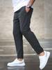 Men Casual Nine Pants With Polyester Fabric For Autumn Everyday Wear