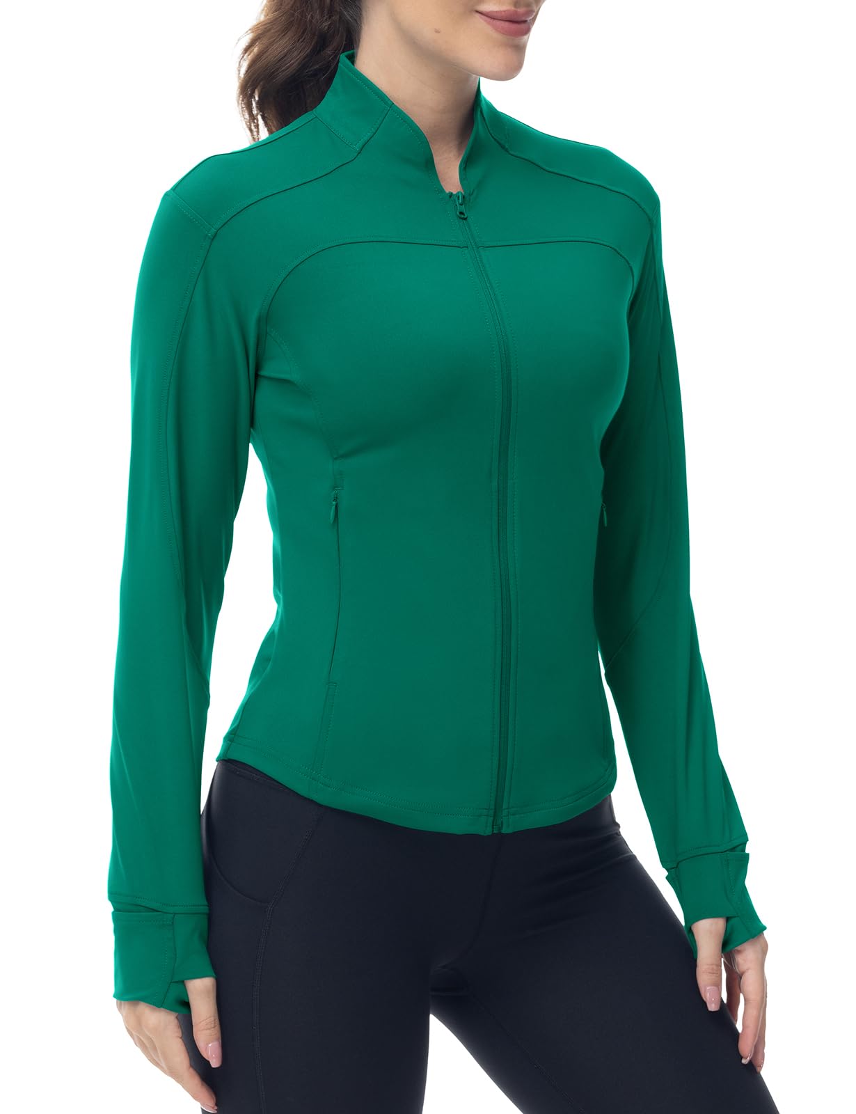 

Gopuune Sports Йога Спортзал Фитнес Пеший туризм УФ Защита Пальцы Идеально для и Осень Размер Женская Куртка, Влагоотводящая, Быстросохнущая Толстовка, Джерси, Одежда, Одежда,