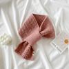 Knitted cross small scarf women's winter scarf autumn and winter new small versatile warm scarf