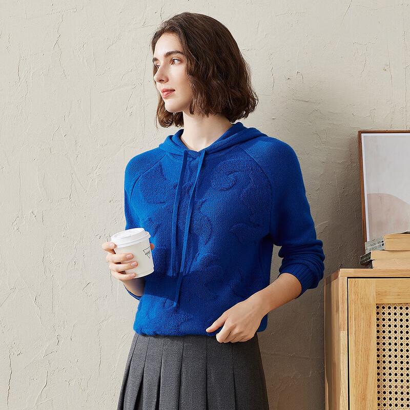 Komeng Boka Women's Hooded Cashmere Knit Sweater