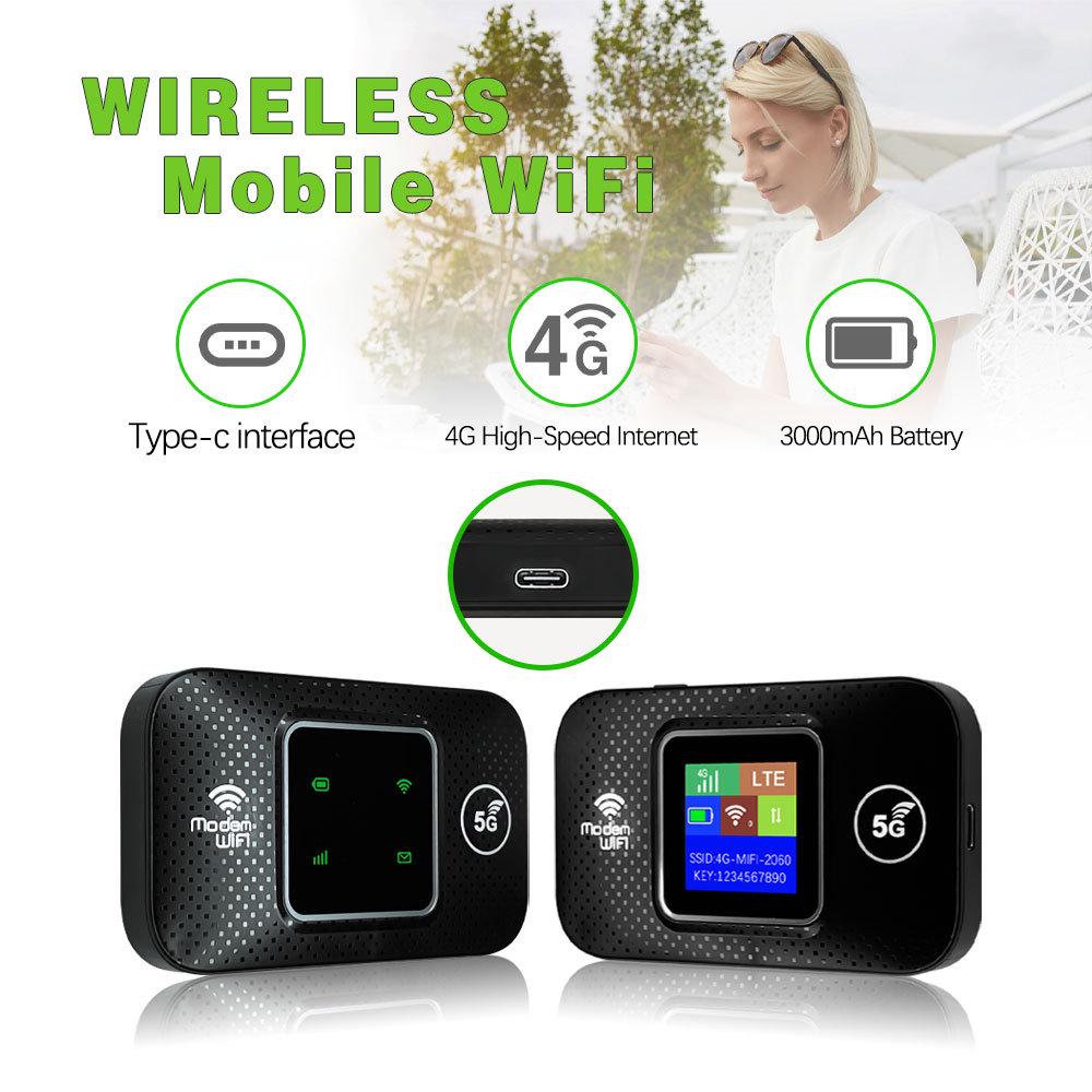 High-End 4G Portable WiFi Plug-in Card Router - Blue (E5580) for Myanmar, Southeast Asia, India, Malaysia