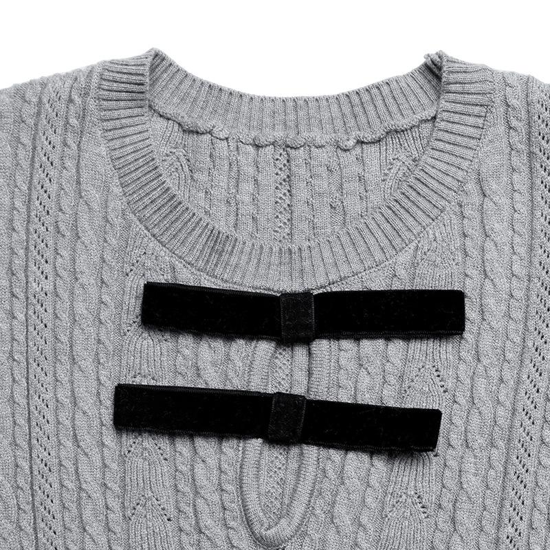 YYFS Moda Donna Casual Autunno Inverno Tinta Unita Stampa Manica Lunga Girocollo Top Abbigliamento Donna Maglioni Maglieria Lana