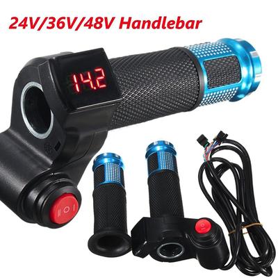 Universal 24V 36V 48V E-Bike Elektroroller Digitales Messgerät Lenkergas