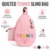 Large Capacity Pickleball Paddle Backpack Waterproof Badminton Racket Crossbody Bag