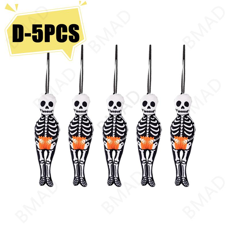 Halloween Hanging Pendant Decor Pumpkin Black Cat Ghost Skull Ornament for Party Day of the Dead Halloween Decoration for Home