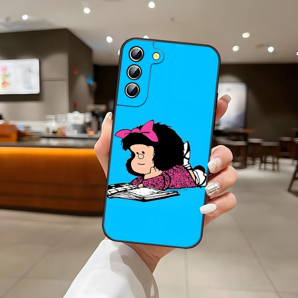 Comics Mafaldas Phone Case Back Cover for Samsung S24 Ultra S22 S23 S20 Fe S21 Plus Galaxy A54 A34 A24 A53 M54 Note 20