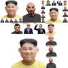 Jong Kim Un Trump Human Face Mask Latex Halloween Party Mask Disguise Costume