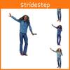 Figurina da 18 cm in PVC di Bob Marley Cantante Giocattolo da Collezione Modello Bambola con Microfono