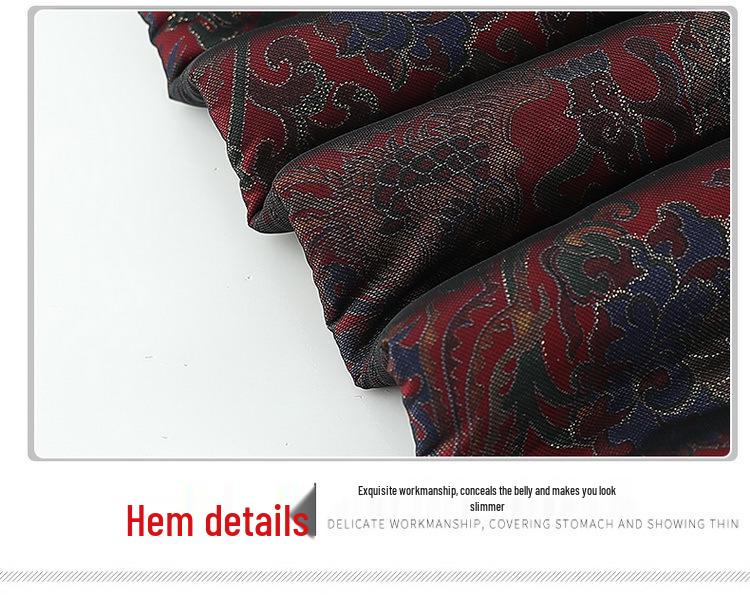Elderly Women's Plus Velvet Thickened Cotton Winter Jacket - Warm Tang Suit Style