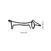 Metal Dog Art Sculpture Modern Abstract Minimalist Art Animal Ornaments Pet Dog Crafts Home Study Office Desktop Decoration