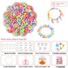 Children Bead Crafting Set Colorful Plastic Materials Handmade Accessories Gift