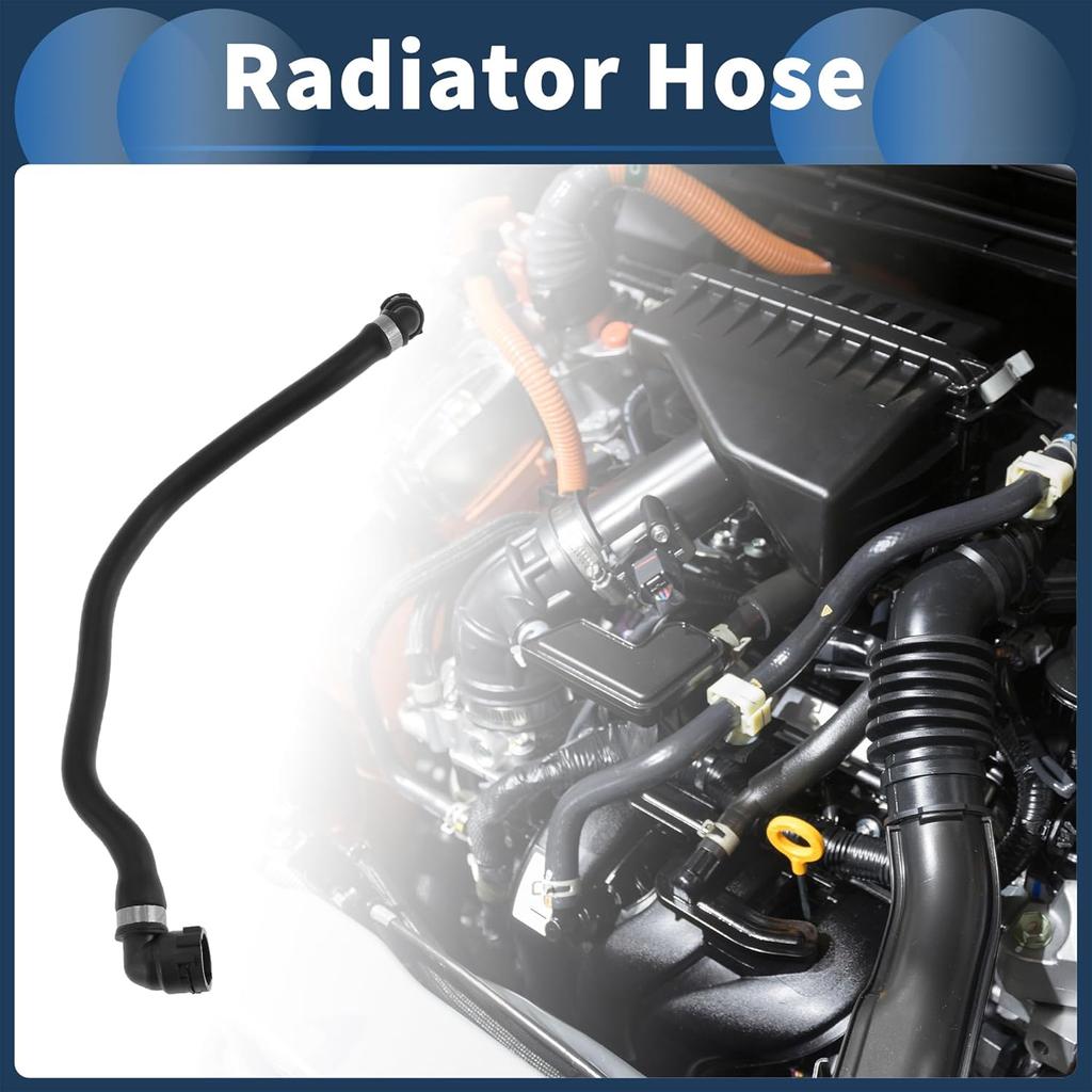 Radiator Hose Engine Reservoir Hose No.17127624676 for BMW 320i 2013-2016 for BMW 328i 2012-2016 Rubber Black Good Sealing