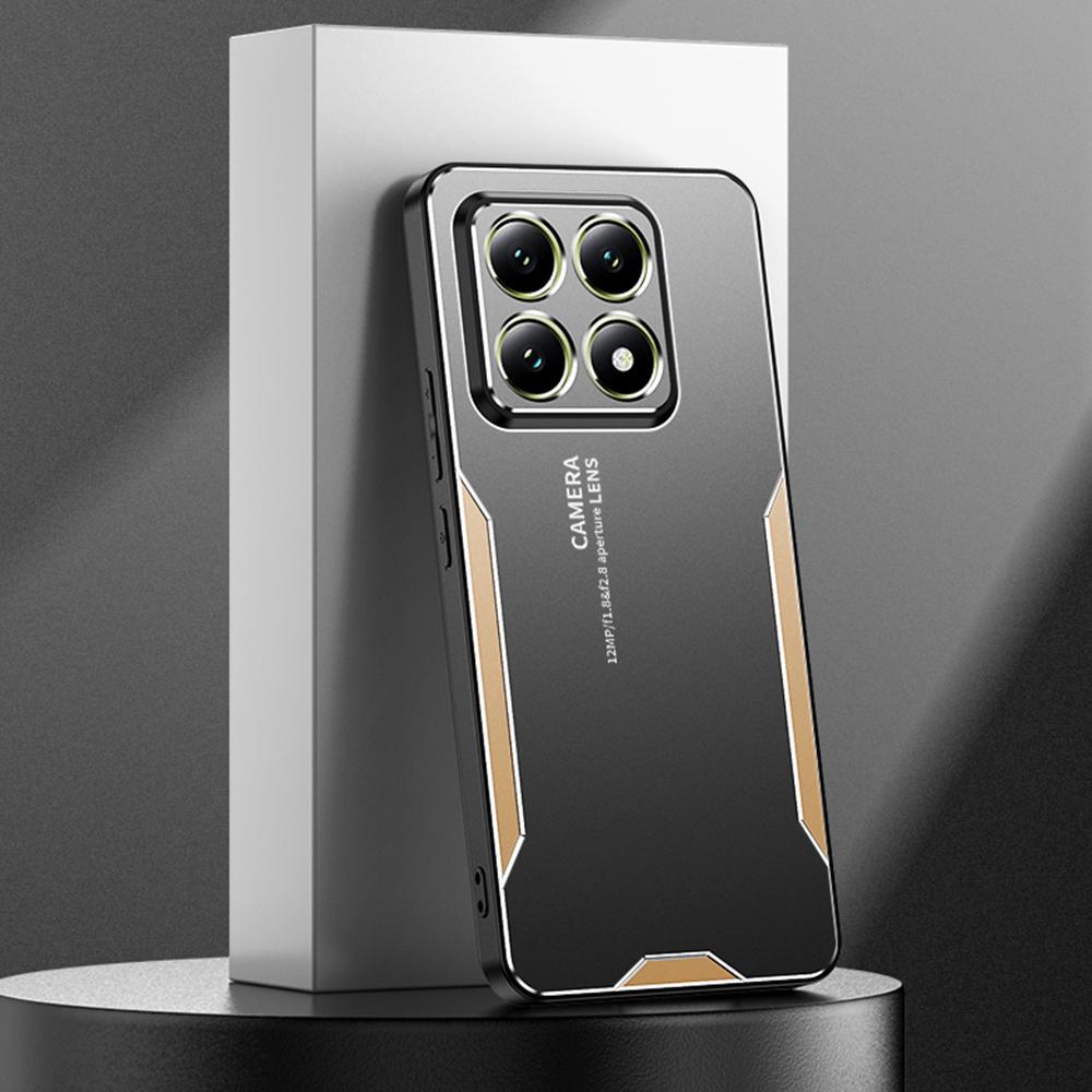 

For Xiaomi 14T Pro Phone Case Aluminium Alloy TPU PC Back Cover Blue