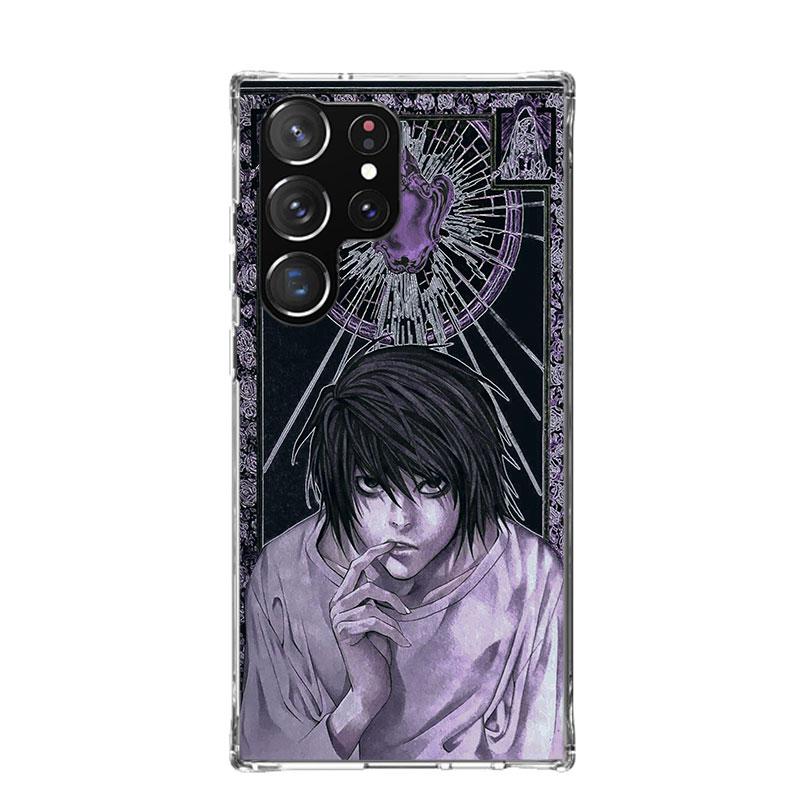N-Note D-Death L Lawliet Phone Case For Samsung Galaxy S26 Ultra S23 S24 S25 Edge S20 FE S21 S22 Plus Soft Print Shell Cover Fun