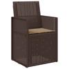 Garden Dining Chairs 2 pcs Brown and Taupe PP