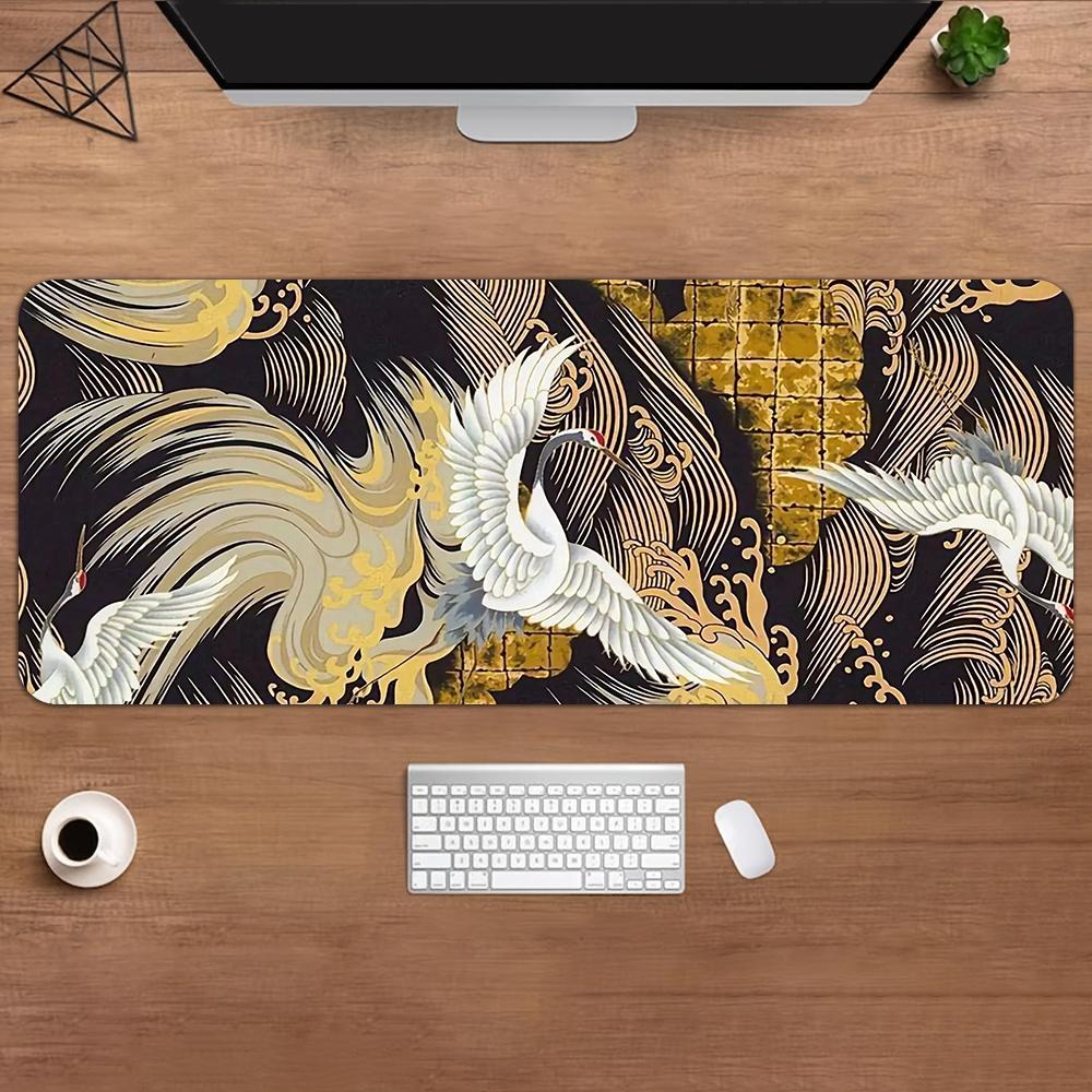 Japanese Style Desktop Mat XXL Large Office Keyboard Mouse Mat Art Mouse Pad Carpets Rugs Mouse Gamer Mousepad for Laptop