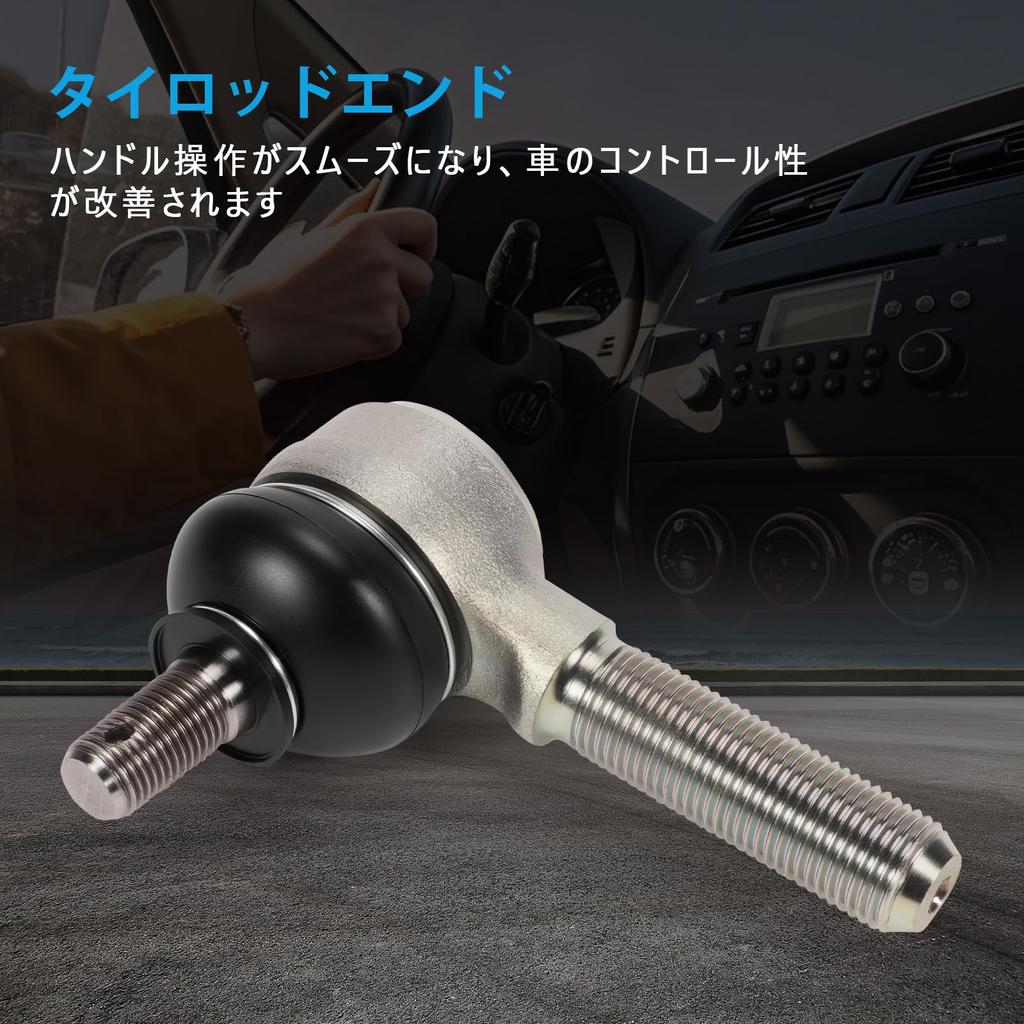 Sarasara Tie Rod Ends for Suzuki Jimny JB23W JB33W JB43W (Front, Left and Right Set) - Compatible with OEM Part Numbers 48820-81A01 and 48810-81A01