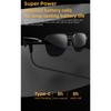 Gafas de Sol Inteligentes de Audio SG-11 Pro, Gafas de Conducción Ósea Bluetooth 5.4 con Protección UV Anti Luz Azul Sonido HIFI