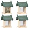 Day and Night - Day and Night Bird Feeders 4 Units Fir Wood
